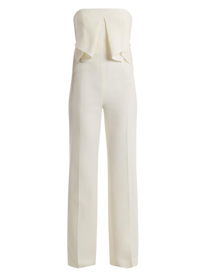 Roland Mouret Wickham Wool-crepe Jumpsuit