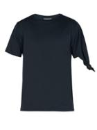 Matchesfashion.com Jw Anderson - Knotted Cotton T Shirt - Mens - Navy