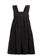 Matchesfashion.com Cecilie Bahnsen - Pandora Cotton Blend Cloqu Dress - Womens - Black