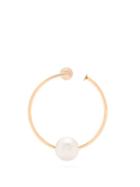 Matchesfashion.com Hillier Bartley - Faux Pearl Hoop Single Earring - Womens - Rose Gold