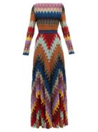 Matchesfashion.com Missoni - Zigzag Metallic Knit Dress - Womens - Multi