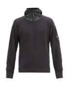 Matchesfashion.com C.p. Company - Goggle-lens Hooded Cotton Sweatshirt - Mens - Black