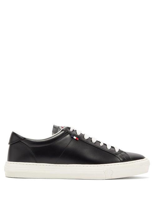 Matchesfashion.com Moncler - New Monaco Leather Trainers - Mens - Black