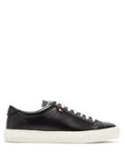 Matchesfashion.com Moncler - New Monaco Leather Trainers - Mens - Black
