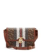 Matchesfashion.com Burberry - Albion Tb Monogram E Canvas Cross Body Bag - Womens - Brown Multi