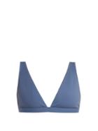 Matchesfashion.com Rochelle Sara - The Enga Triangle Bikini Top - Womens - Blue