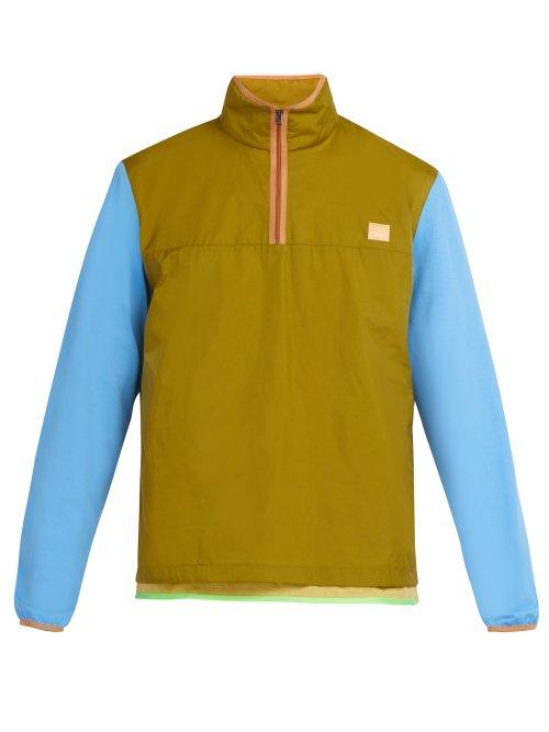 Matchesfashion.com Acne Studios - Osric Contrast Sleeve Jacket - Mens - Khaki
