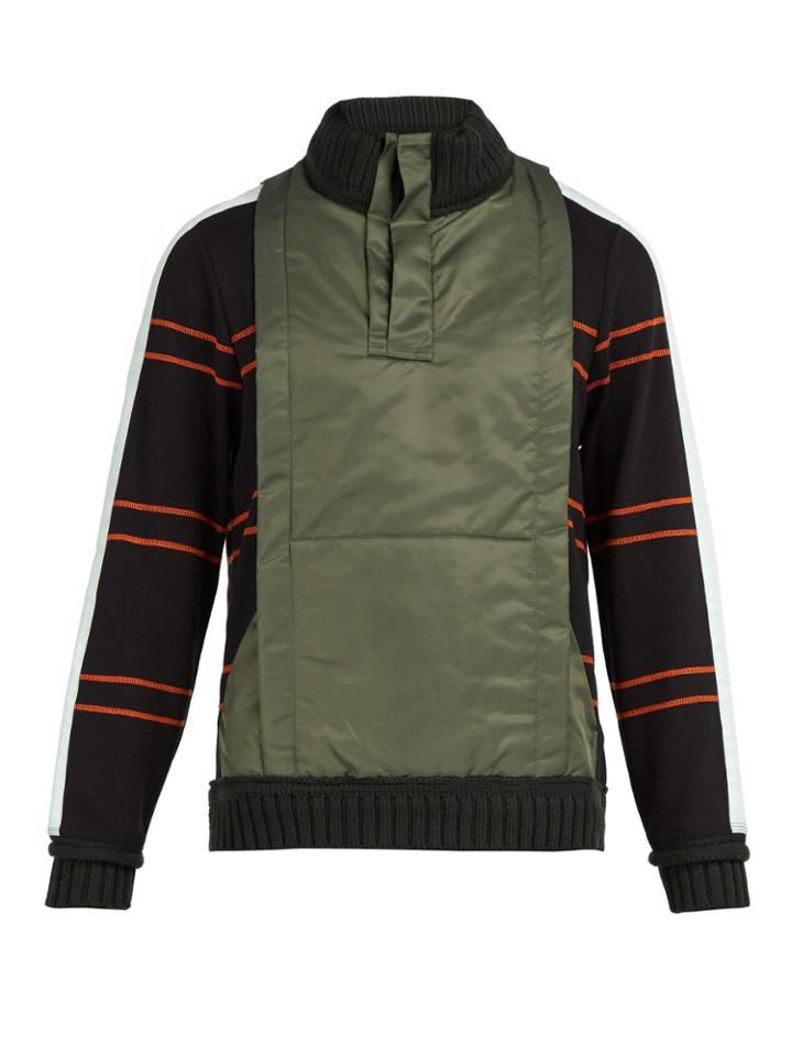 Craig Green Ridge-knit Cotton-blend Quarter-zip Sweatshirt