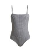 Matchesfashion.com Belize - Luca Gingham Swimsuit - Womens - White Navy