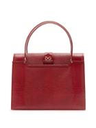 Matchesfashion.com Dolce & Gabbana - Ingrid Medium Lizard Effect Leather Bag - Womens - Burgundy