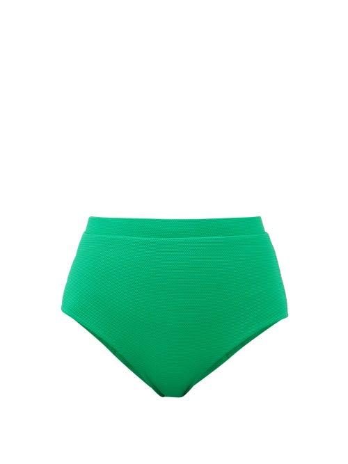 Cossie + Co - The Lucinda High-rise Bikini Briefs - Womens - Emerald