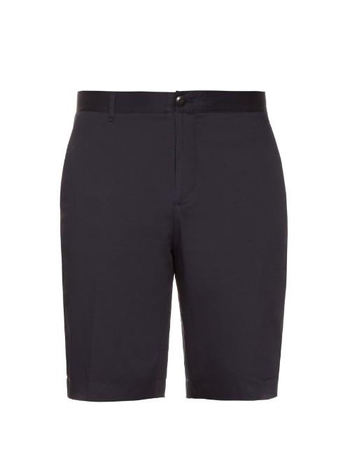 Atm Raw-edge Tailored Cotton-poplin Shorts