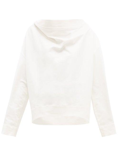 Matchesfashion.com Lemaire - Oversized Crew Neck Cotton Blend Top - Womens - White