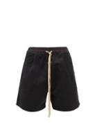Fear Of God - Drawstring Cotton-twill Shorts - Mens - Black