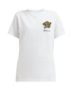 Matchesfashion.com Maharishi - Leopard Embroidered Cotton T Shirt - Womens - White