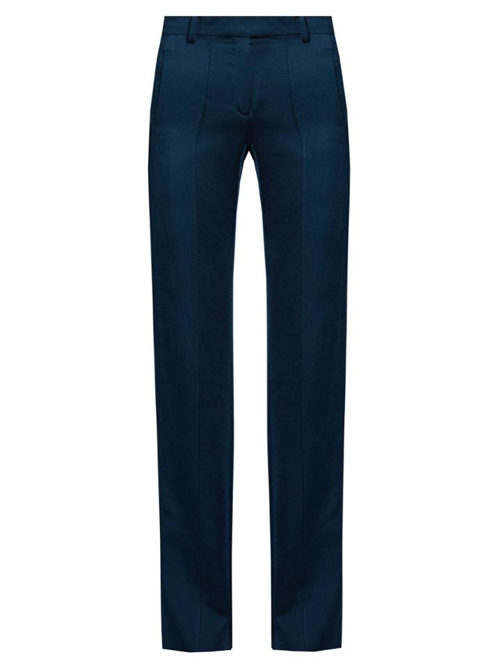 Valentino Slim-leg Hammered-satin Trousers