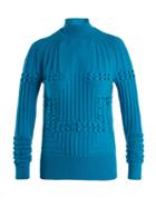 Mary Katrantzou Hardy High-neck Panelled Ribbed-knit Sweater