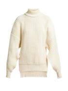 Matchesfashion.com A.w.a.k.e. - Roll Neck Wool Sweater - Womens - Cream