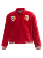 Bode - Wenham Embroidered Cotton-velvet Jacket - Mens - Red