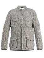 Matchesfashion.com Giorgio Armani - Stand Collar Checked Jacket - Mens - Multi