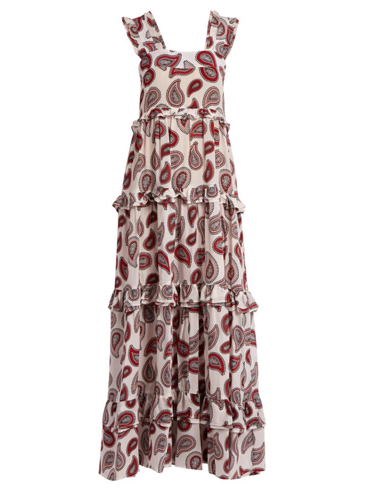 Dodo Bar Or Harrison Paisley-print Silk Dress
