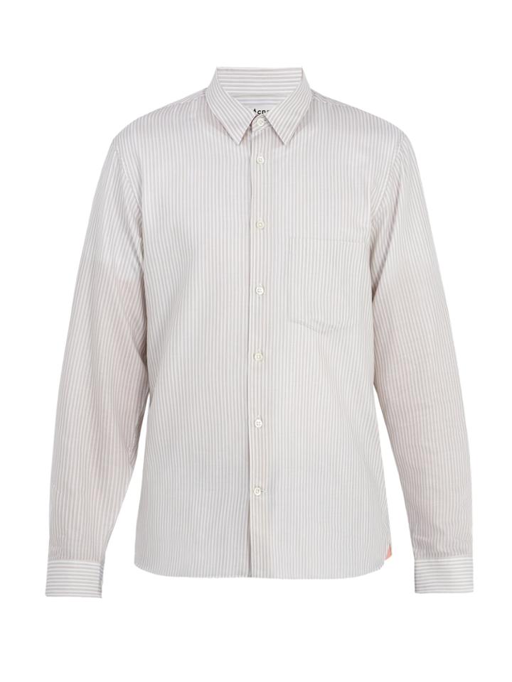 Acne Studios York Striped Cotton Shirt
