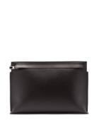 Matchesfashion.com Loewe - T Pouch Logo Stamped Leather Bag - Mens - Black