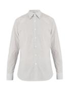 Prada Classic-fit Micro Flower-print Cotton Shirt