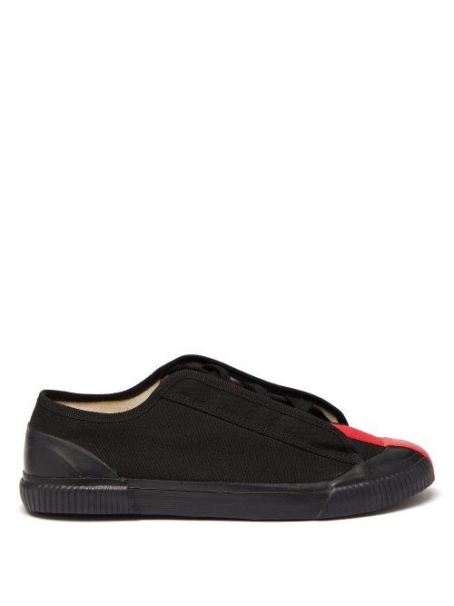 Matchesfashion.com Grenson - X Craig Green Canvas Low Top Trainers - Mens - Black