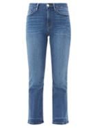 Matchesfashion.com Frame - Le Crop Mini Boot Mid-rise Jeans - Womens - Denim