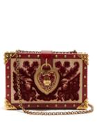 Matchesfashion.com Dolce & Gabbana - Brocade Velvet Box Bag - Womens - Red Multi