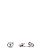 Matchesfashion.com Deakin & Francis - Sapphire Cufflinks And Dress Studs Set - Mens - Silver
