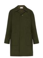 Matchesfashion.com Acne Studios - Orel Asymmetric Front Cotton Overcoat - Mens - Khaki