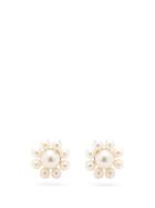 Matchesfashion.com Sophie Bille Brahe - Margherita Pearl & 14kt Gold Earrings - Womens - Pearl