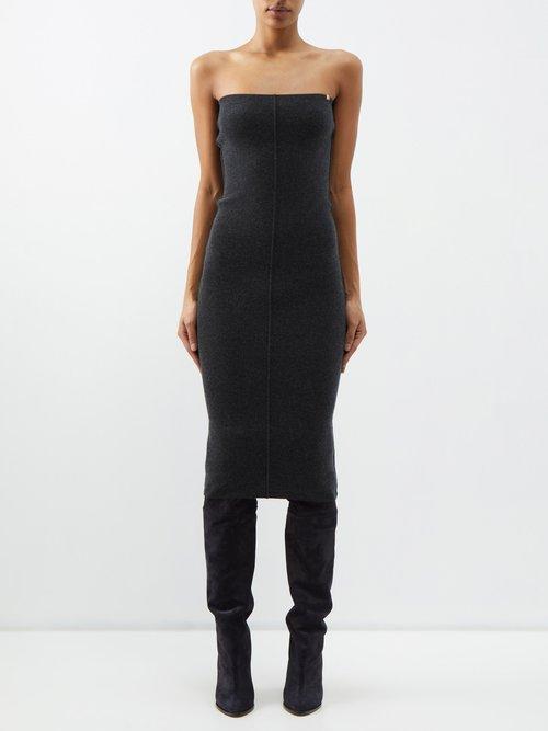 Extreme Cashmere - No.260 Miss Stretch-cashmere Midi Dress - Womens - Grey