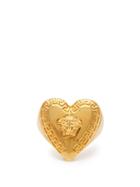 Matchesfashion.com Versace - Medusa Head Heart Ring - Womens - Gold