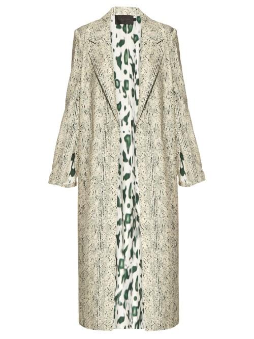 Calvin Klein Collection Halliwell Leopard-print Trench Coat