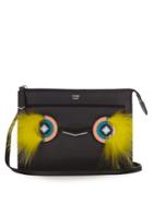 Fendi Mini 2jours Leather And Fur Cross-body Bag