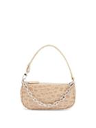 Matchesfashion.com By Far - Rachel Mini Crocodile-effect Leather Shoulder Bag - Womens - Light Brown