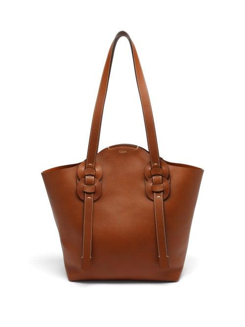 Matchesfashion.com Chlo - Darryl Braided Grained-leather Tote Bag - Womens - Tan