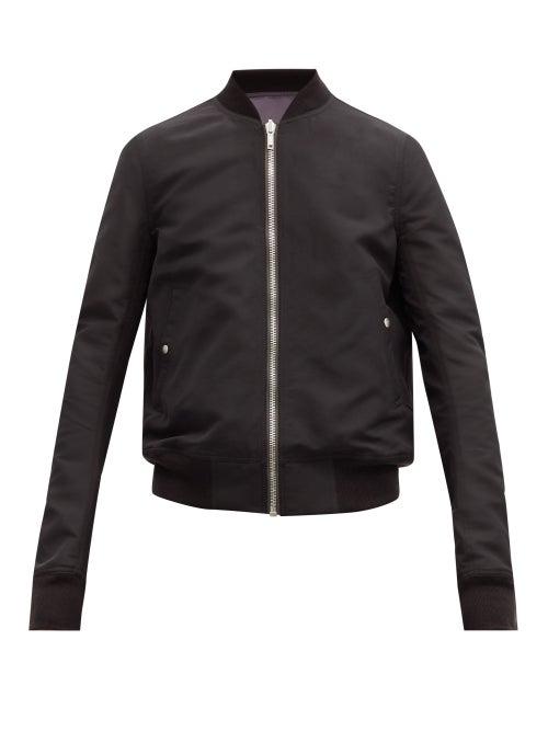 Matchesfashion.com Rick Owens - Reversible Bomber Jacket - Mens - Black Purple