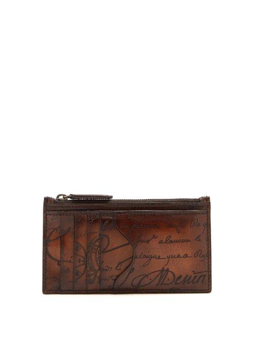 Matchesfashion.com Berluti - Koa Leather Cardholder - Mens - Brown