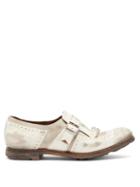Matchesfashion.com Church's - Shanghai W Distressed Leather Loafers - Womens - White