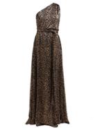 Matchesfashion.com Melissa Odabash - Brinkley Metallic Leopard Print Maxi Dress - Womens - Leopard