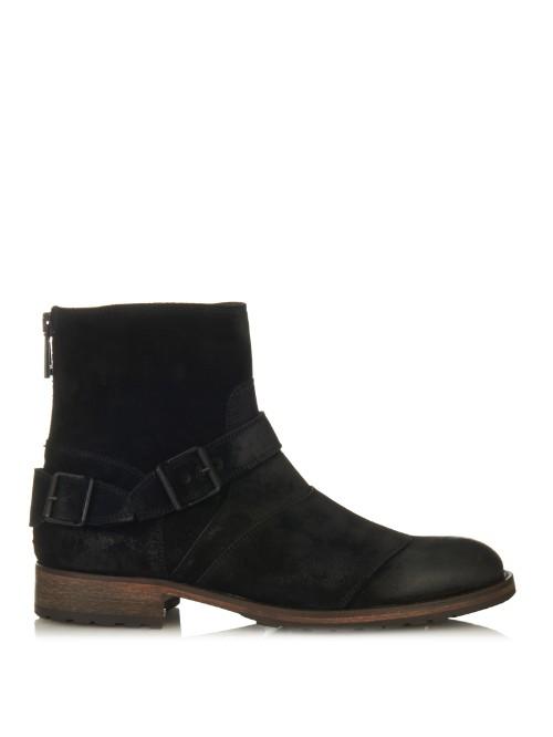Belstaff Trialmaster Brushed-suede Boots