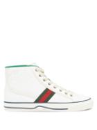 Matchesfashion.com Gucci - 1977 Gg-jacquard Canvas High-top Trainers - Womens - White Multi