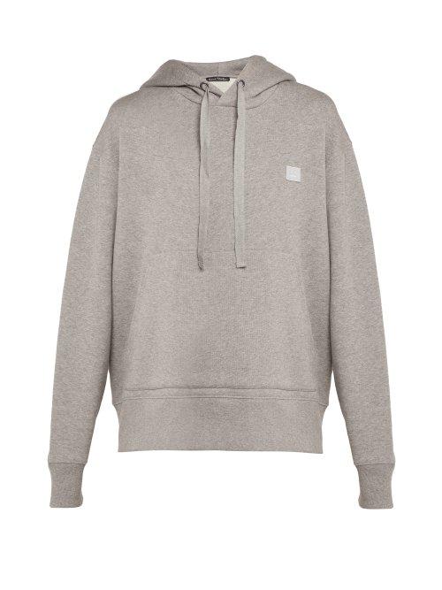Matchesfashion.com Acne Studios - Ferris Face Cotton Jersey Sweater - Womens - Grey
