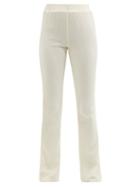 Albus Lumen - Elasticated-waist Cotton-muslin Trousers - Womens - Cream