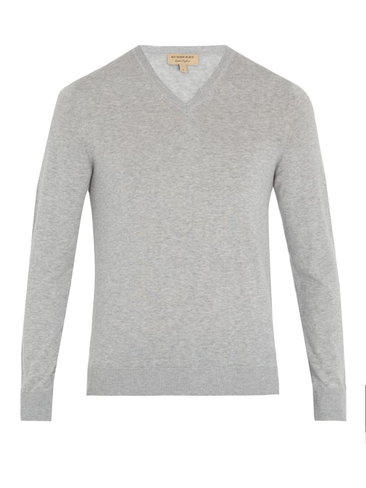 Burberry Randolf V-neck Cashmere-blend Sweater