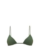 Matchesfashion.com Jade Swim - Via Triangle Bikini Top - Womens - Dark Green